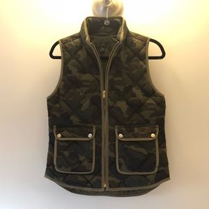 J. Crew camo vest
